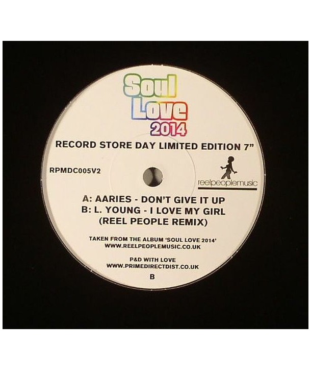 Aaries / L. Young – Don't Give It Up / I Love My Girl (VINILE 7")