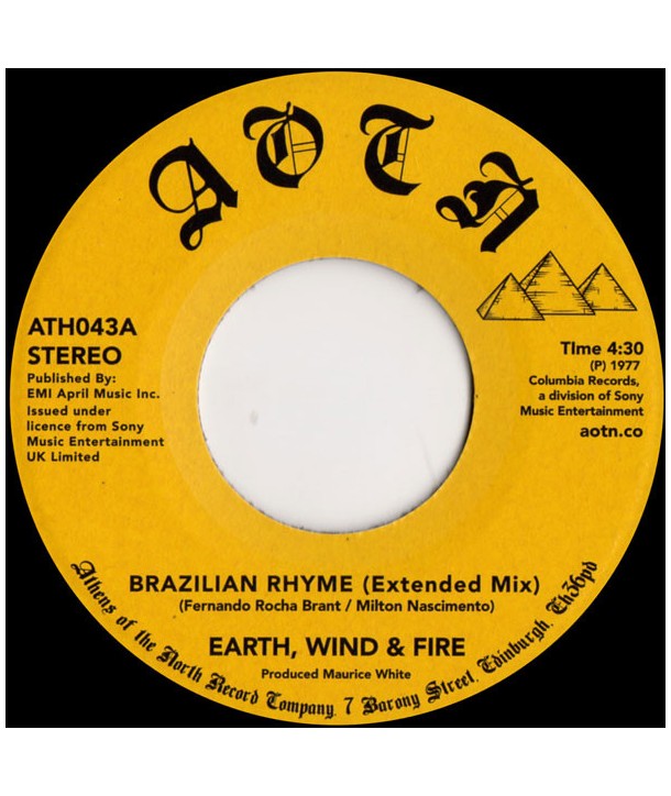 Earth, Wind & Fire – Brazilian Rhyme (Extended Mix) ( VINILE 7")