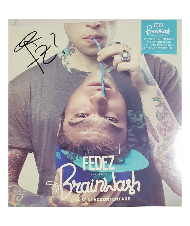 Fedez – Sig. Brainwash L'arte Di Accontentare (2LP VERDE - BLU - AUTOGRAFATO)