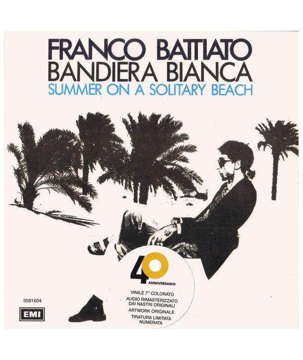 Franco Battiato – Bandiera Bianca ( VINILE BLU 7" - NUMERATO)