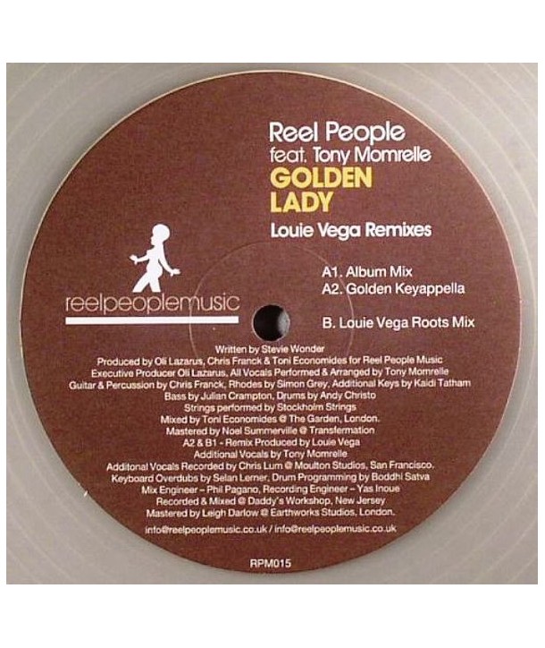 Reel People feat. Tony Momrelle – Golden Lady (Louie Vega Remixes) (VINILE 12" CLEAR)